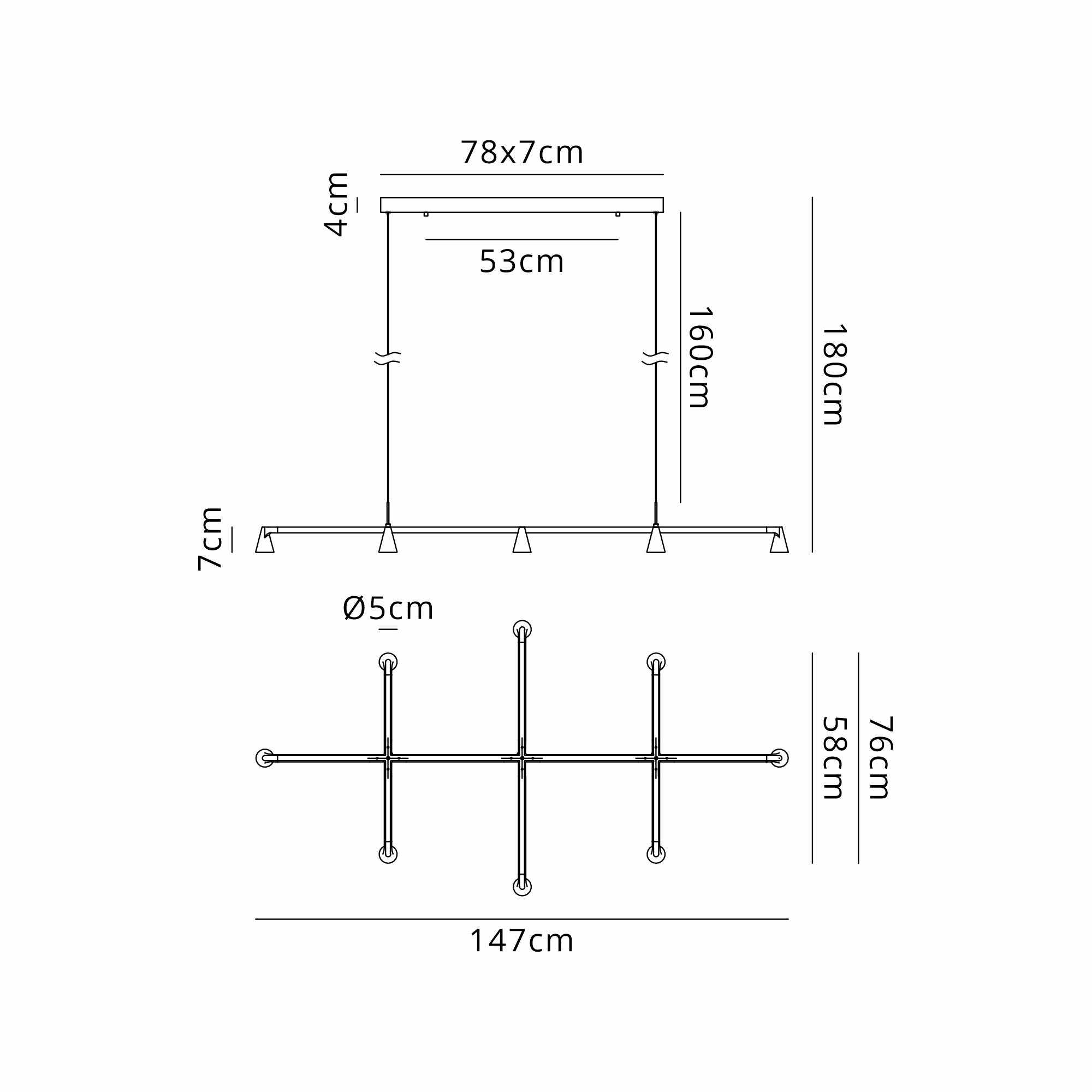 Africa Ceiling Lights Mantra Linear Fittings